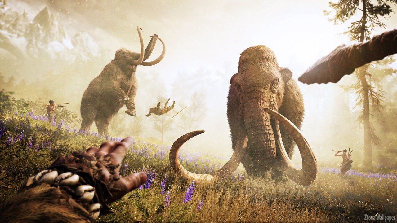 Новый трейлер Far Cry Primal показывает геймплей за мамонта