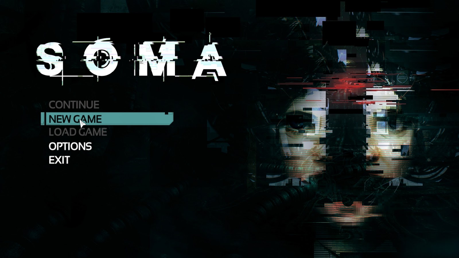 Меню хоррор игр. Soma. Soma главное меню. Soma game. Soma Постер.