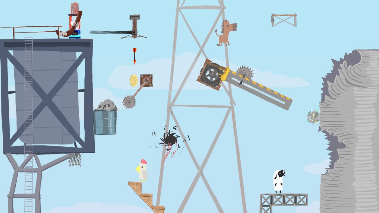 Многопользовательский платформер Ultimate Chicken Horse появился в Steam